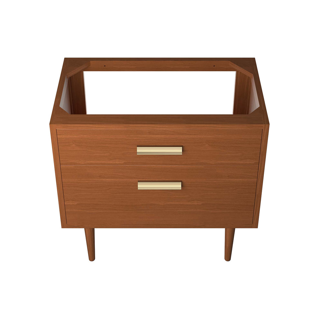 Cassia 36" Teak Traditional Bathroom Vanity Cabinet