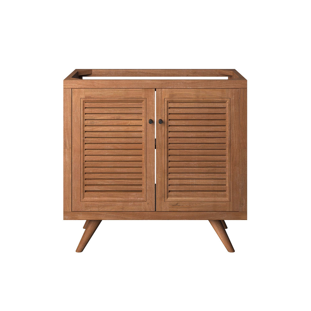 Bristol 36" Teak Wood Bathroom Vanity Cabinet