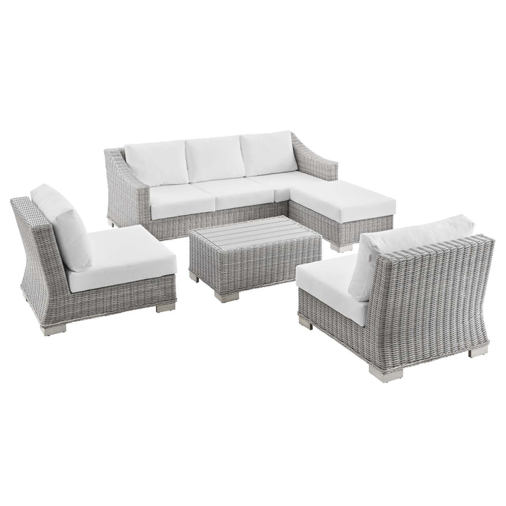 Catalina 5-Piece Outdoor Patio Wicker Rattan Furniture Set