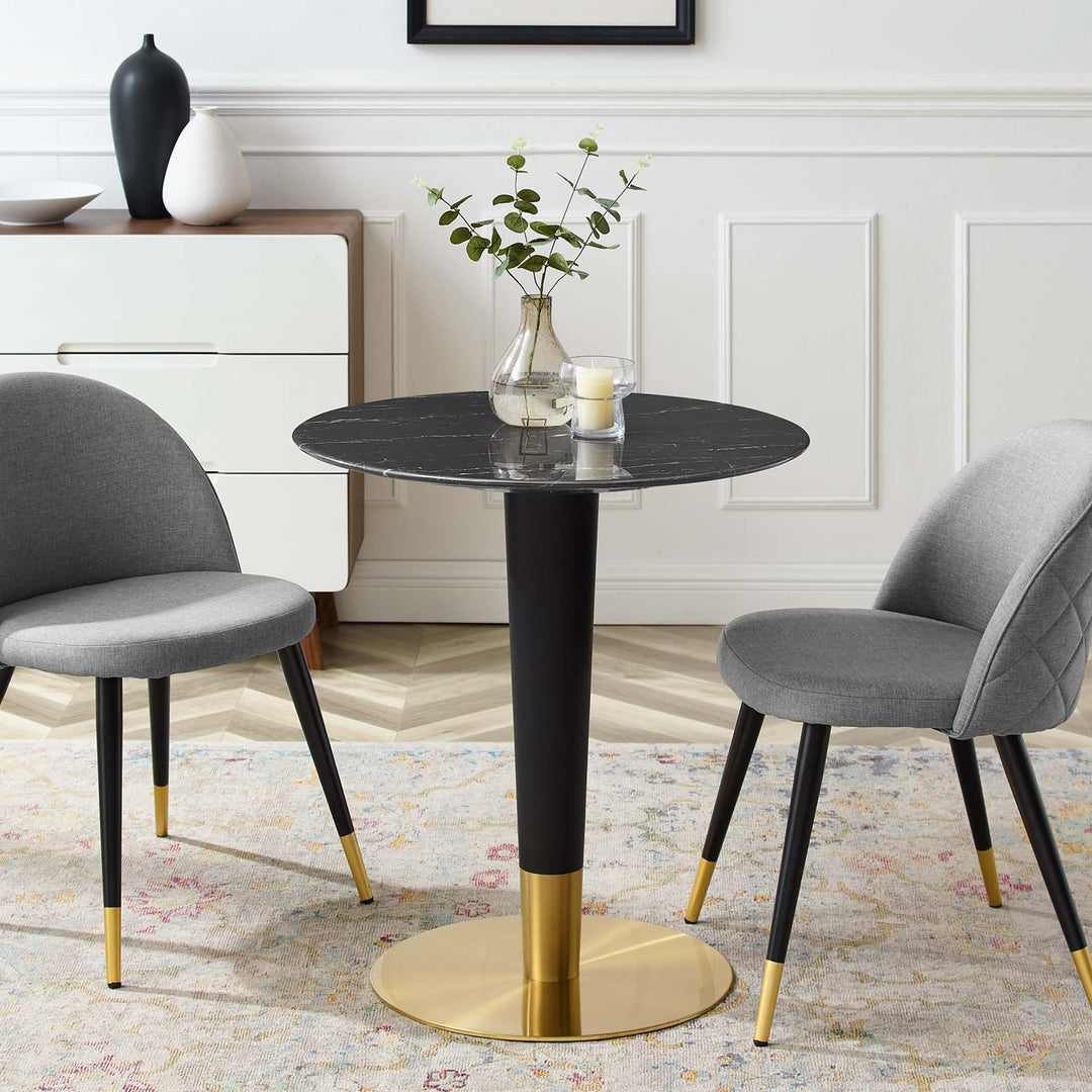 Zara 28" Artificial Marble Dining Table