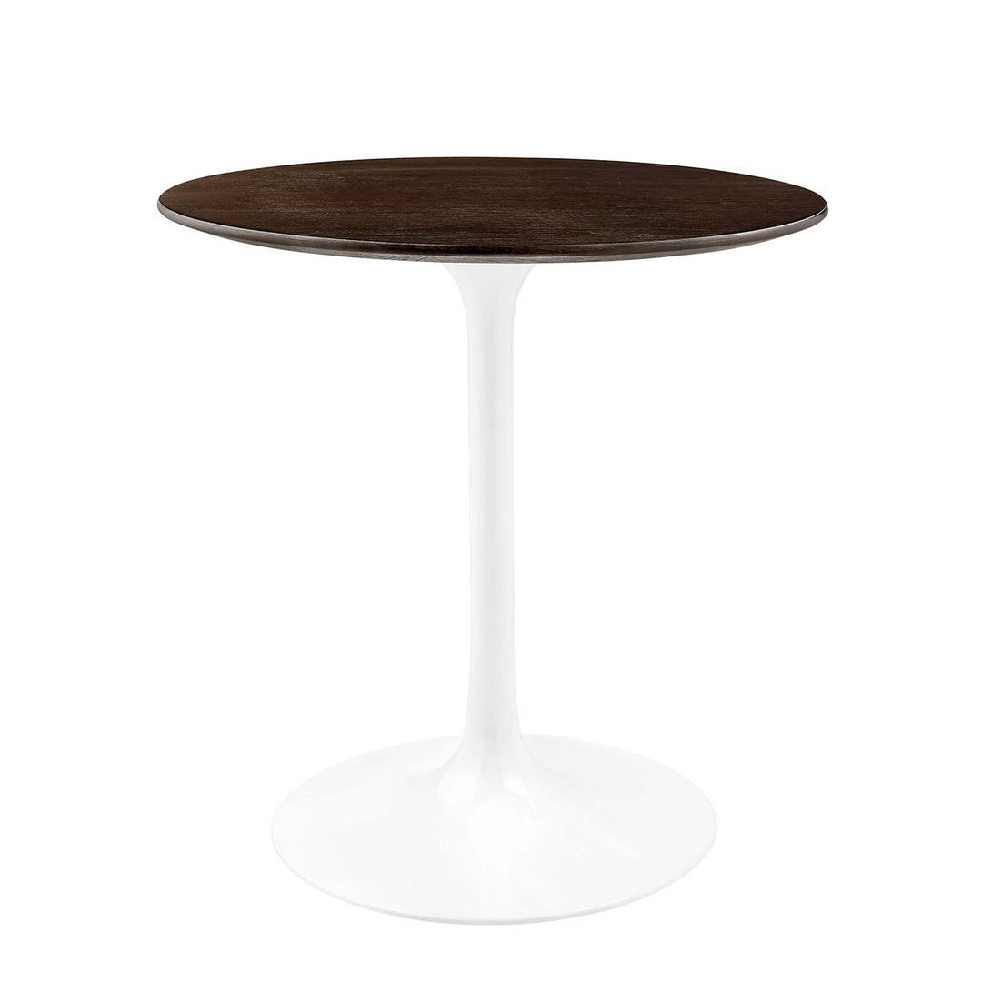 Luxe 28" Round Wood Grain Dining Table