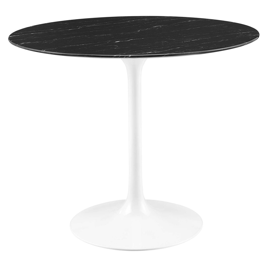 Lotus 36" Round Replica Marble Dining Table