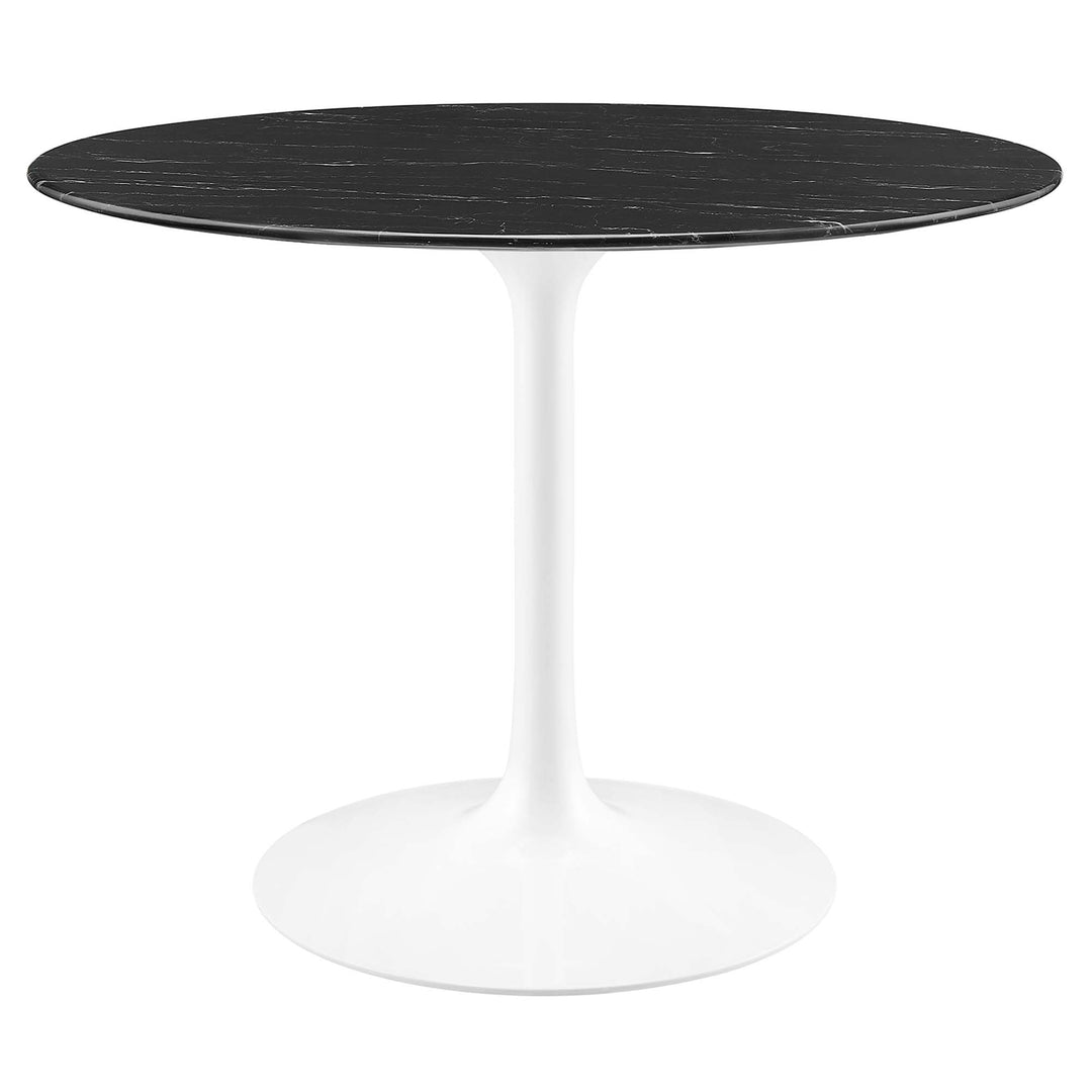 Luna 40" Round Replica Marble Dining Table