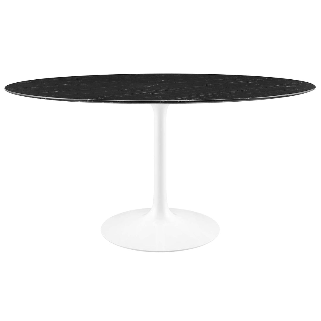 Luxe 60" Round Replica Marble Dining Table