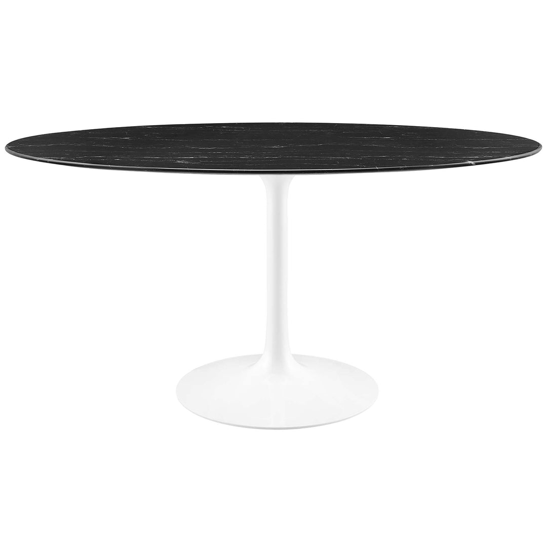 Luna 60" Oval Onyx Dining Table