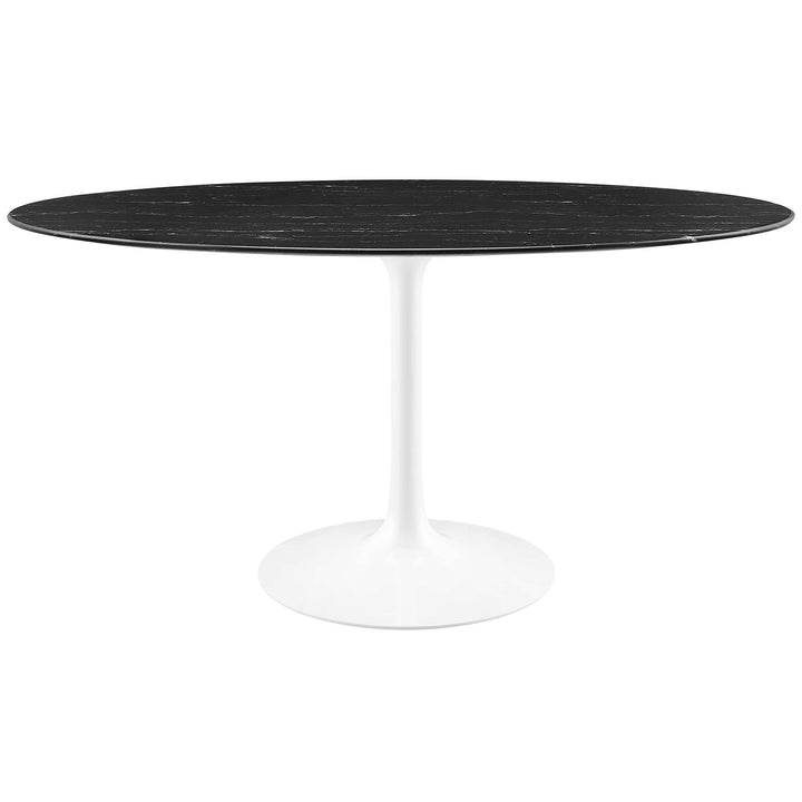 Luna 60" Oval Onyx Dining Table