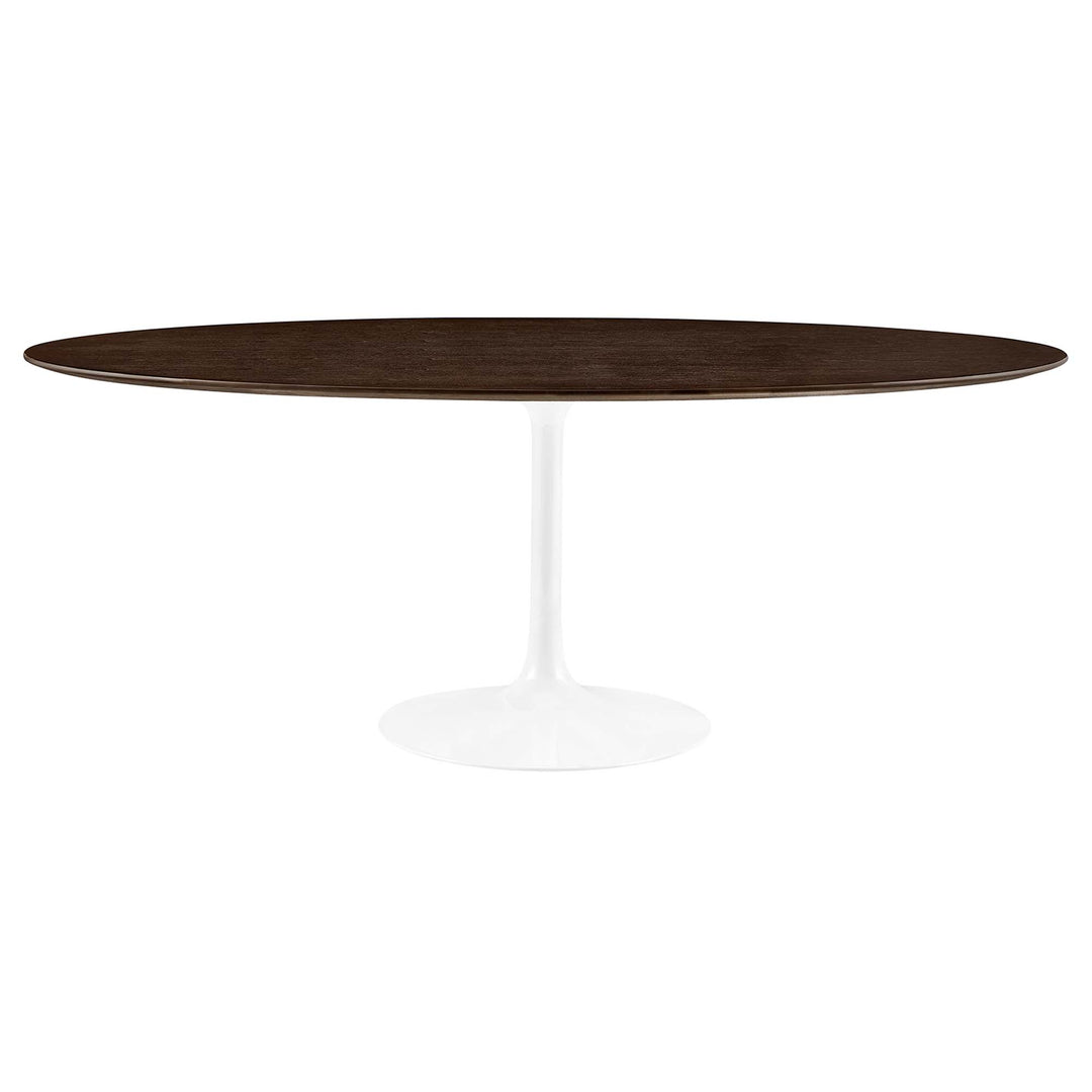 Lyon 78" Oval Wood Grain Dining Table