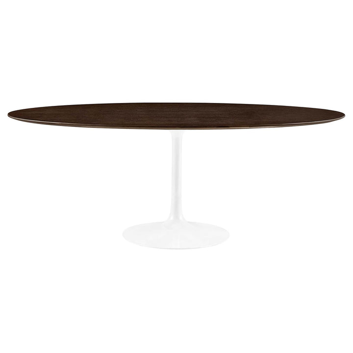 Lyon 78" Oval Wood Grain Dining Table