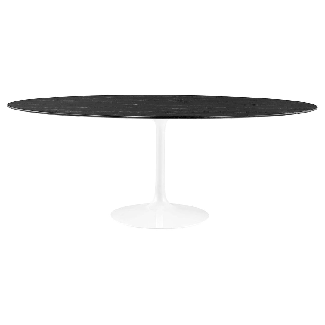 Livia 78" Oval Onyx Dining Table