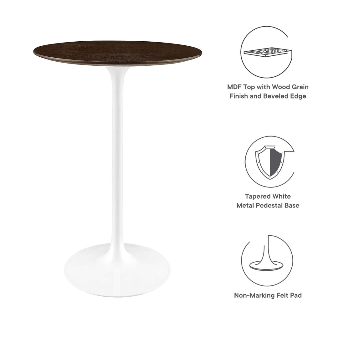 Lorna 28" Round Rustic Bistro Table