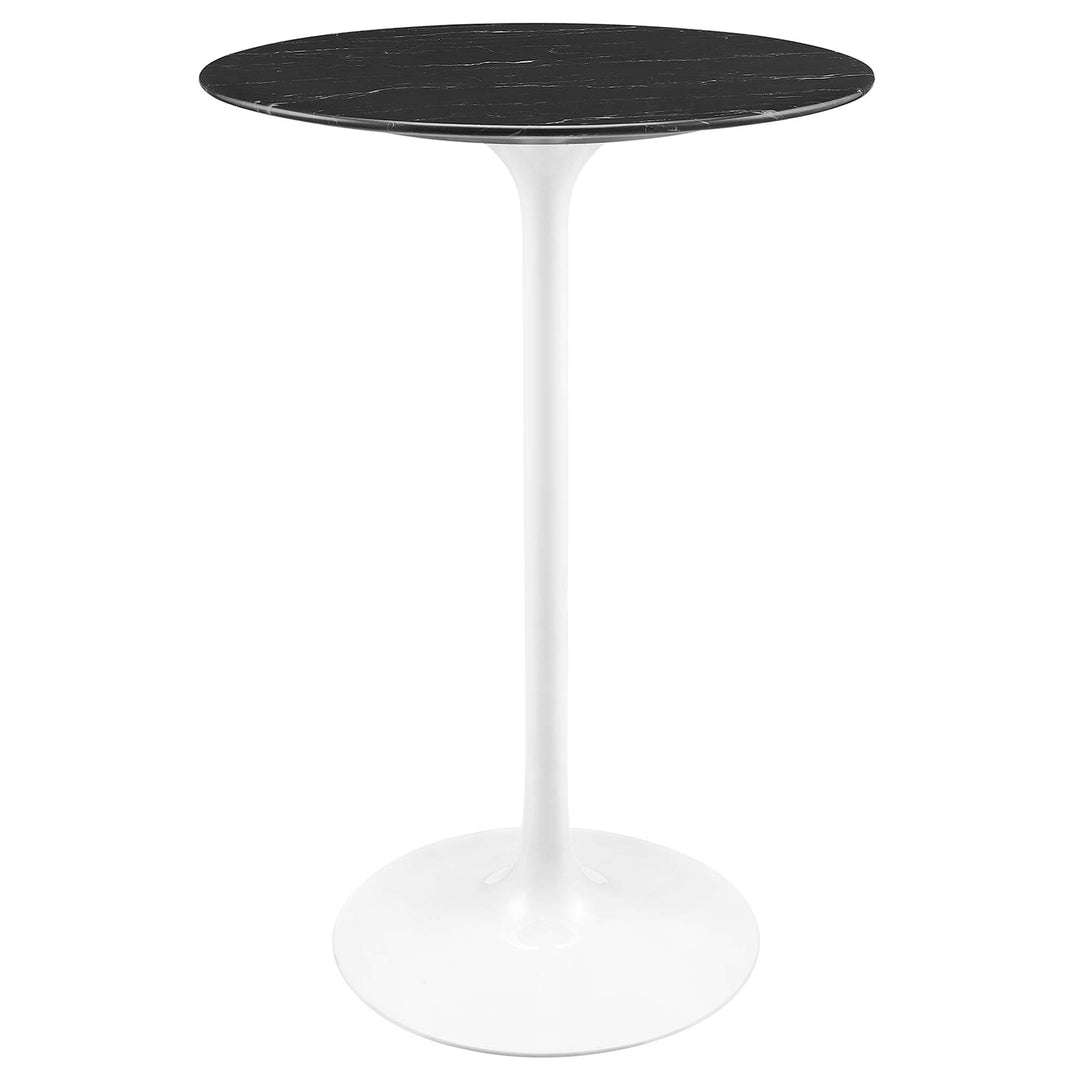 Livia 28" Round Replica Marble Bistro Table