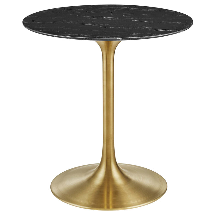 Luna 28" Round Replica Marble Dining Table