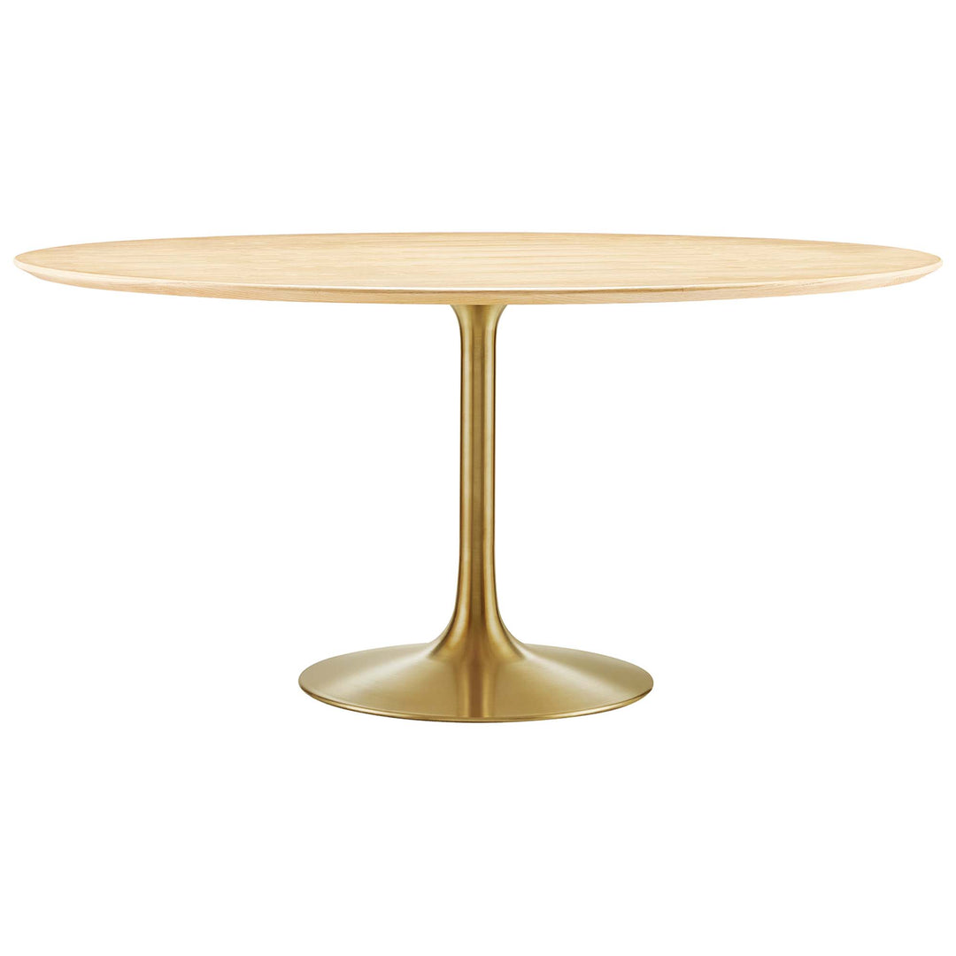 Linden 60" Round Wood Grain Dining Table