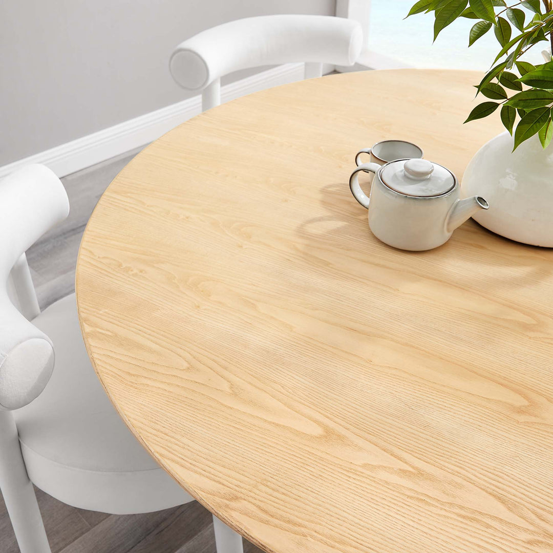 Linden 60" Round Wood Grain Dining Table