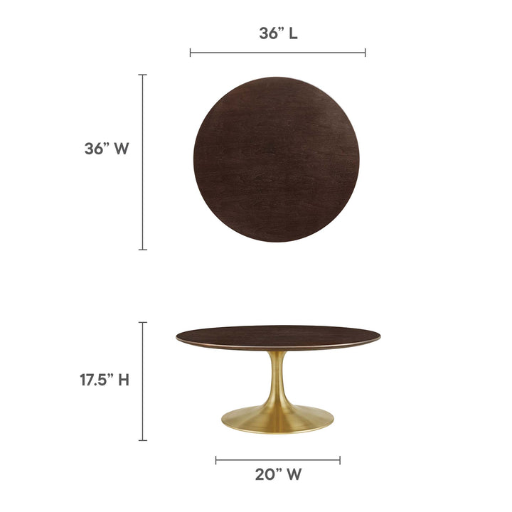 Lippa 36" Round Rustic Coffee Table