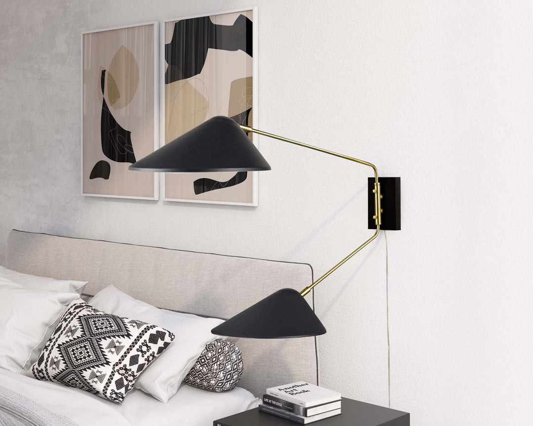 Jaunt 2-Light Swing Arm Wall Sconce