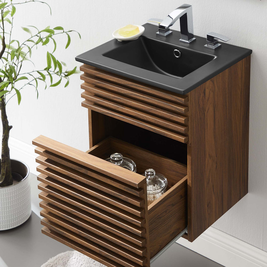 18" Wall-Mount Washstand