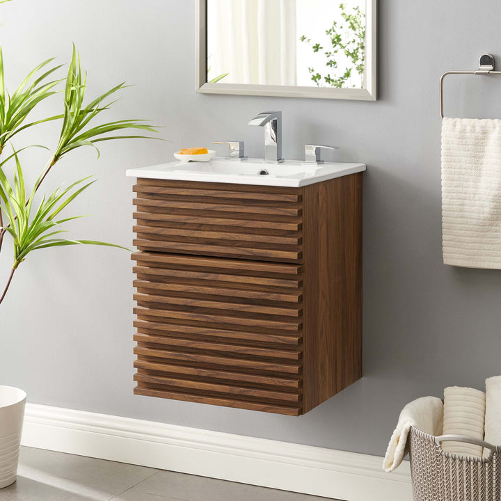 Refined 18" Wall-Mount Bathroom Vanity