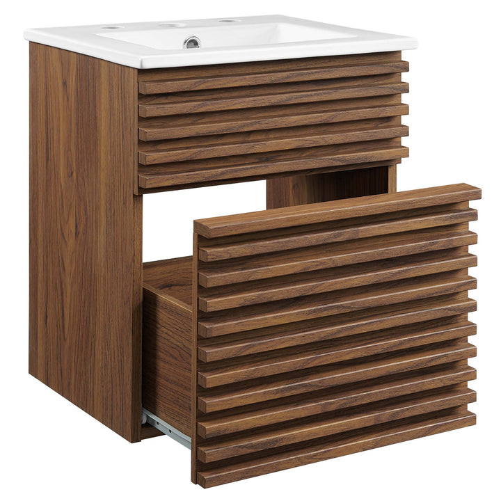 Refined 18" Wall-Mount Bathroom Vanity