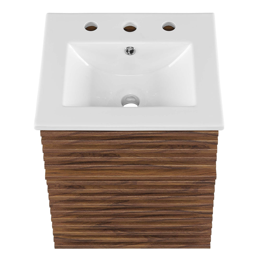 Refined 18" Wall-Mount Bathroom Vanity