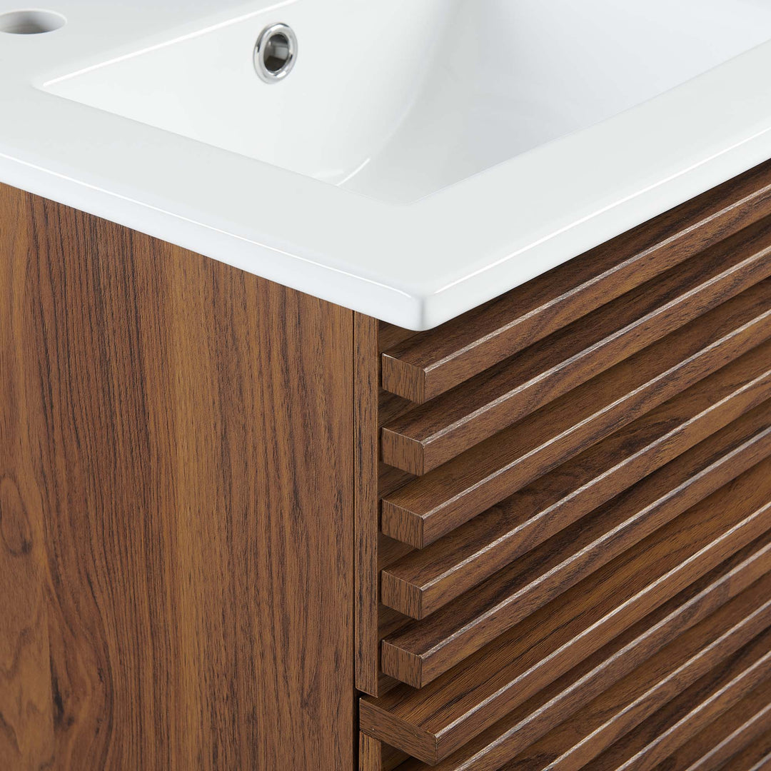 Refined 18" Wall-Mount Bathroom Vanity