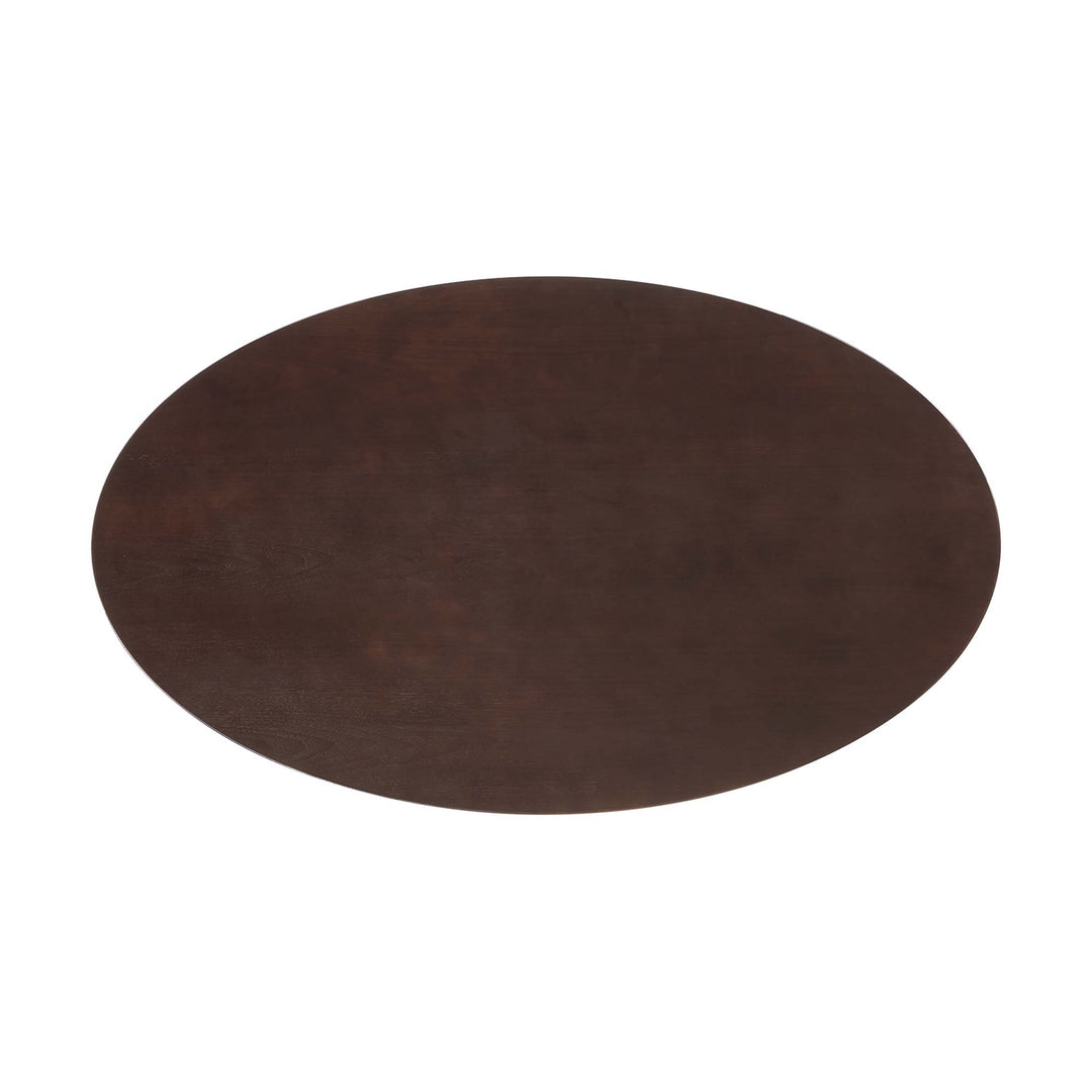 Linden 60" Oval Wood Grain Dining Table