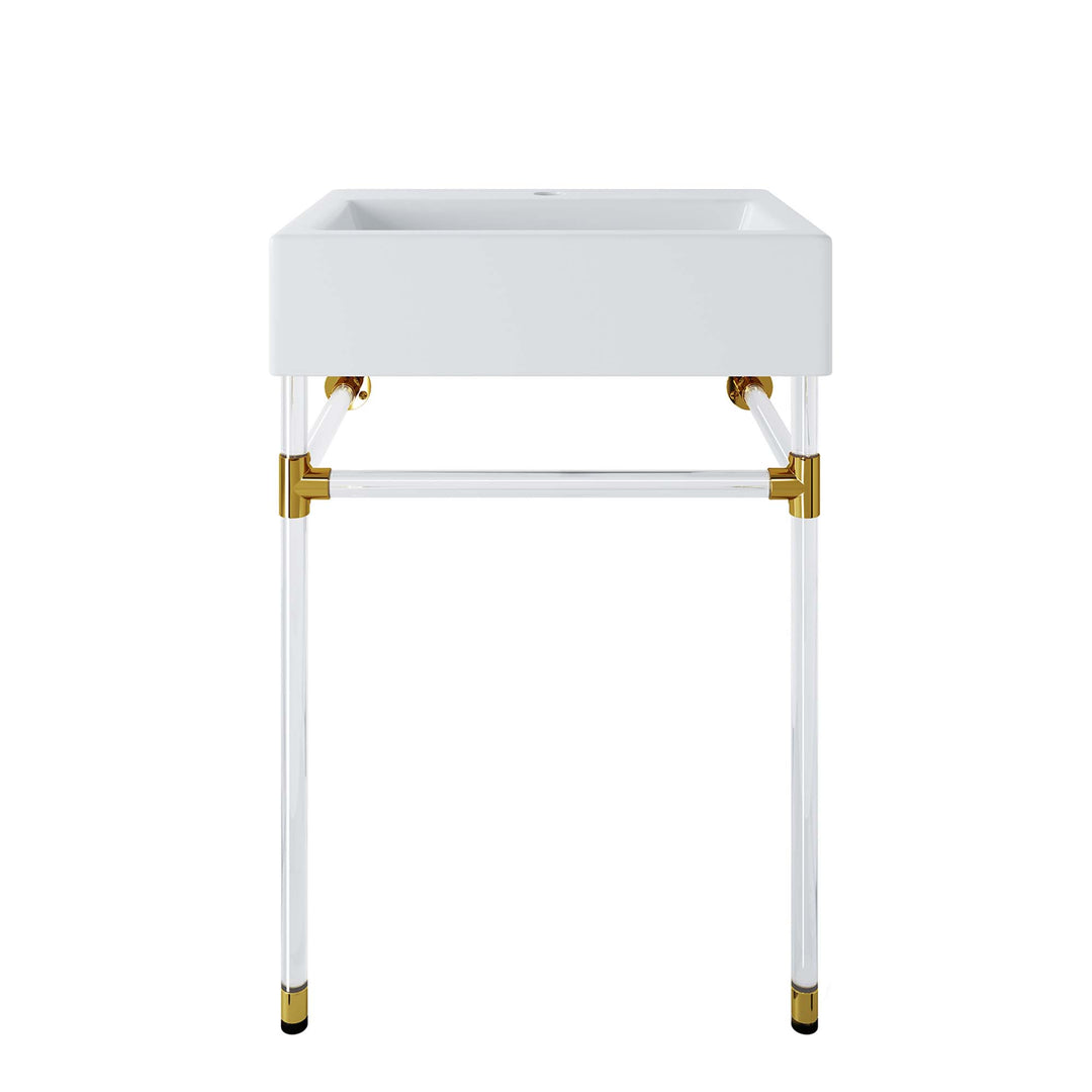 Refine 24" Acrylic Wall-Mount Bathroom Vanity