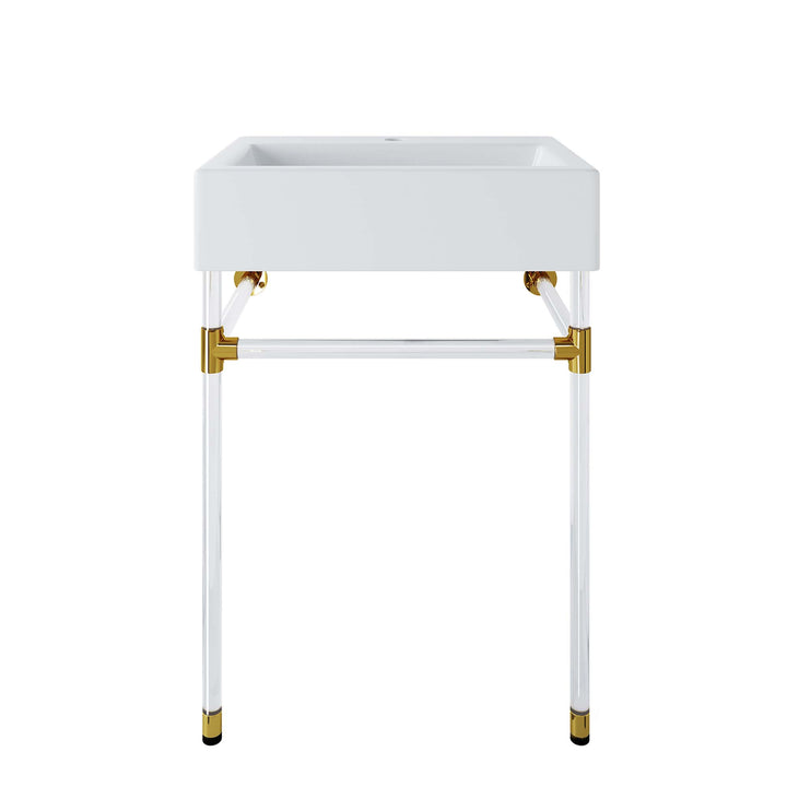 Refine 24" Acrylic Wall-Mount Bathroom Vanity