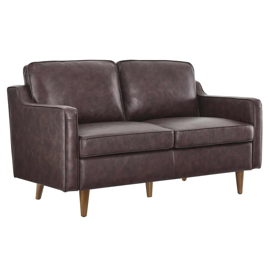 Inspire Genuine Leather Loveseat