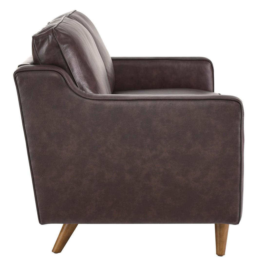 Inspire Genuine Leather Loveseat