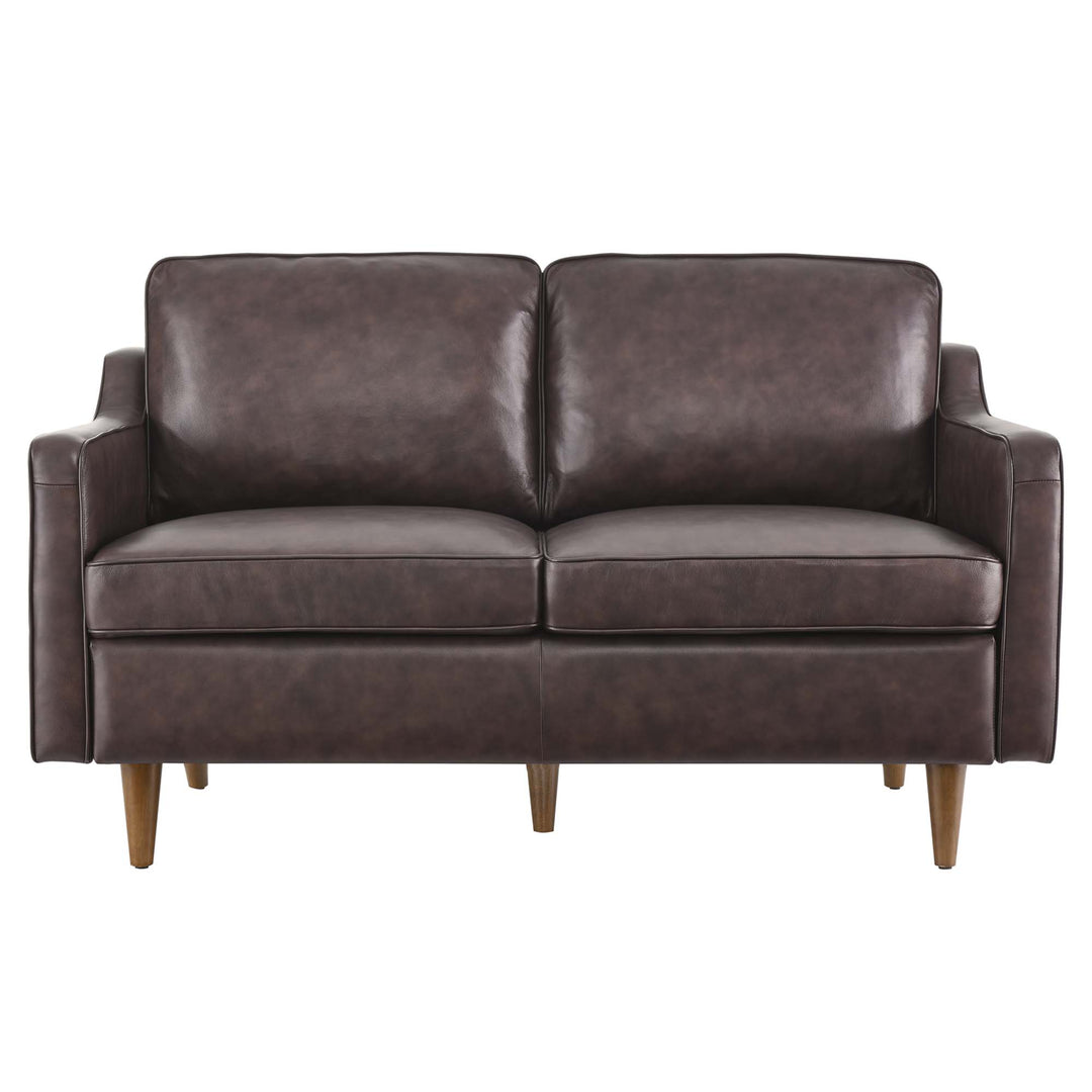 Inspire Genuine Leather Loveseat