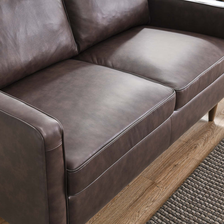 Inspire Genuine Leather Loveseat