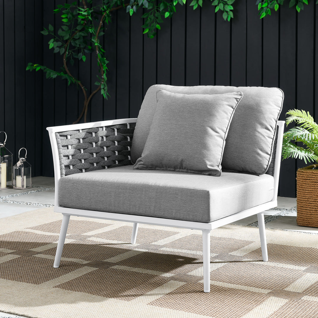 Summit Outdoor Patio Aluminum Left-Facing Armchair