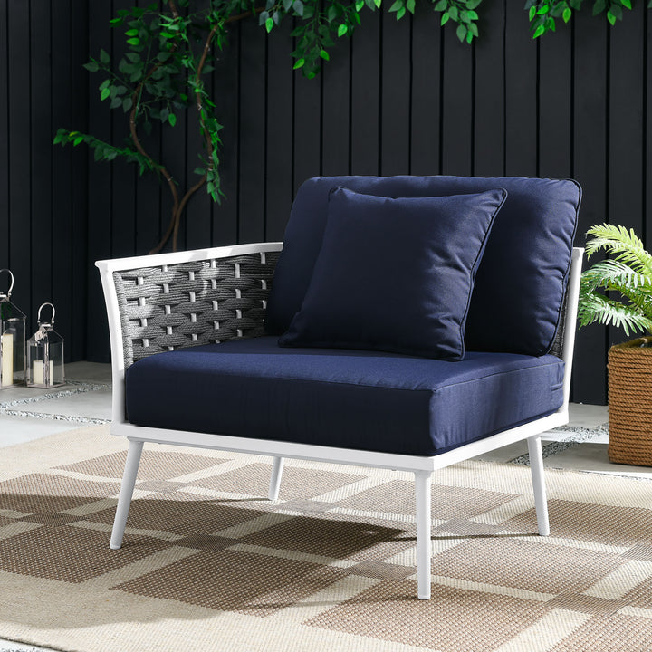 Summit Outdoor Patio Aluminum Left-Facing Armchair