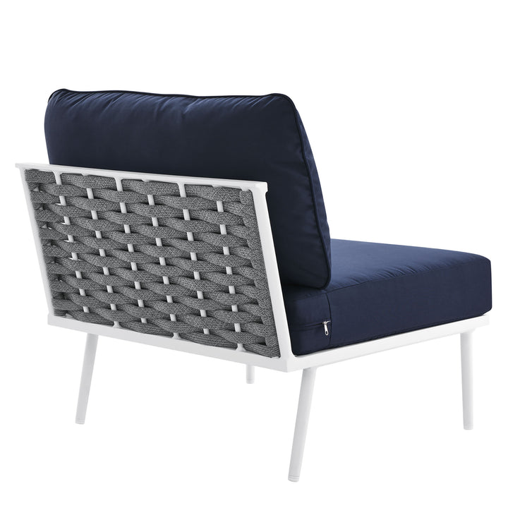 Style Outdoor Patio Aluminum Armless Chair