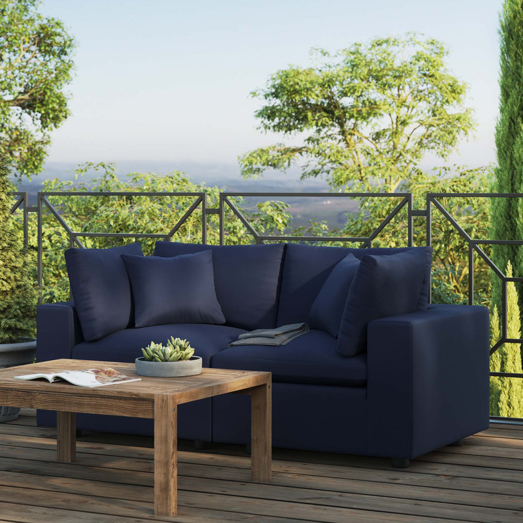 Cuddle Overfilled Outdoor Patio Loveseat