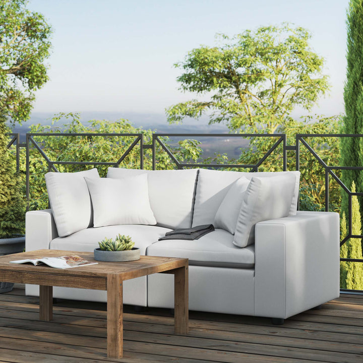 Cuddle Overfilled Outdoor Patio Loveseat