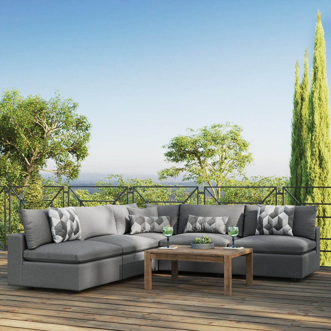 Cascade 5-Piece Outdoor Patio Sectional Set