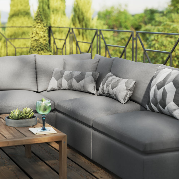 Cascade 5-Piece Outdoor Patio Sectional Set