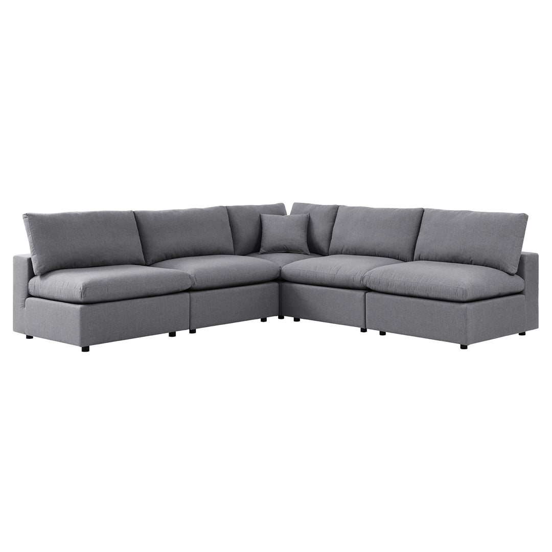 Crescent 5-Piece Sunbrella® Outdoor Patio Sectional Sofa