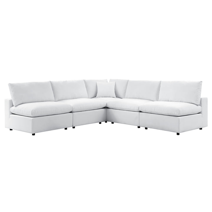 Crescent 5-Piece Sunbrella® Outdoor Patio Sectional Sofa