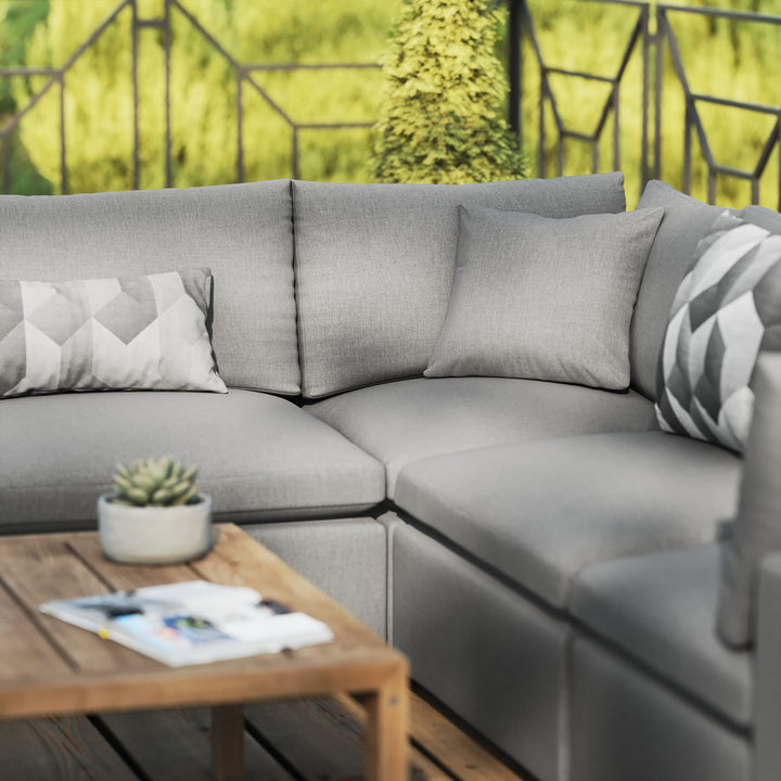 Corsica 5-Piece Outdoor Patio Sectional Sofa