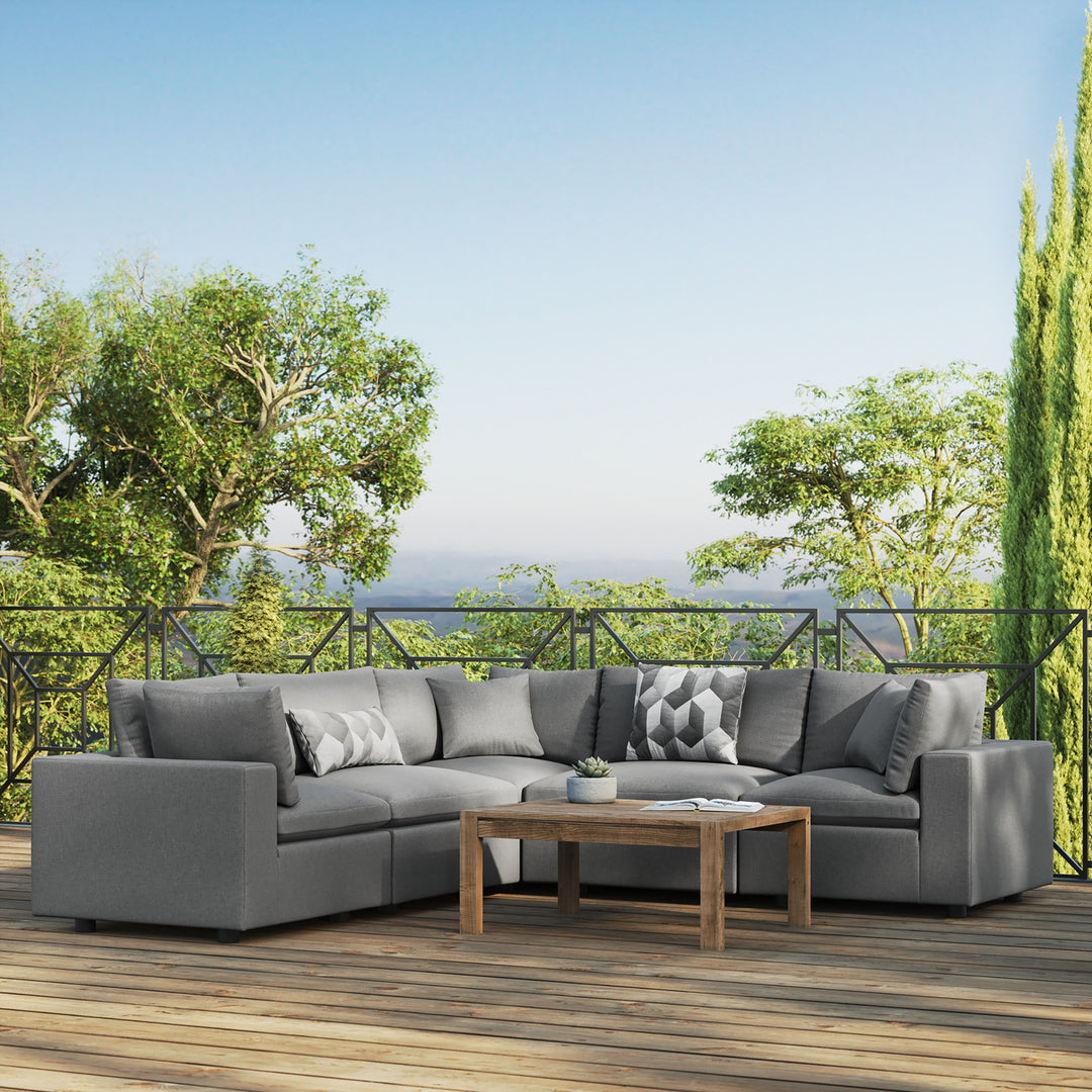 Corsica 5-Piece Outdoor Patio Sectional Sofa