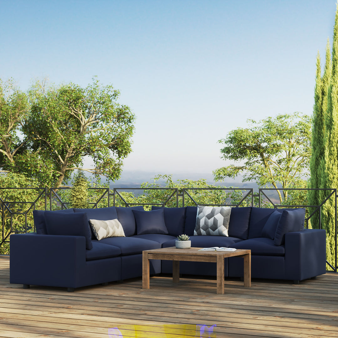 Corsica 5-Piece Outdoor Patio Sectional Sofa