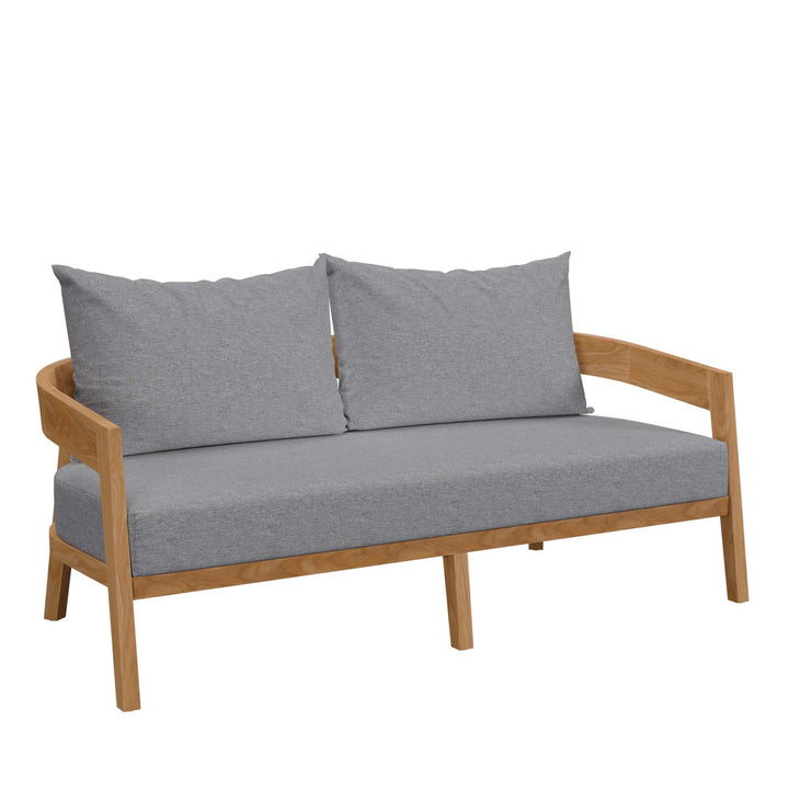 Brimwell Teak Wood Outdoor Patio Loveseat