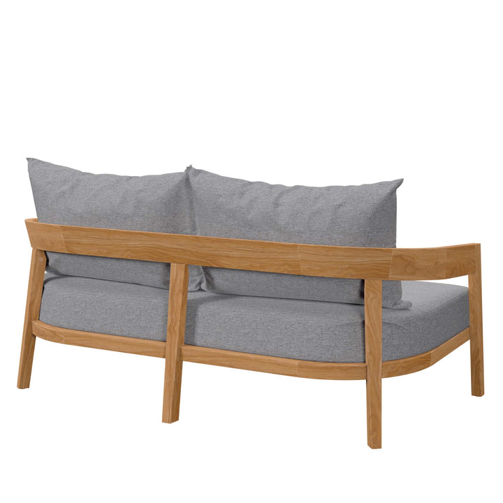 Brimwell Teak Wood Outdoor Patio Loveseat