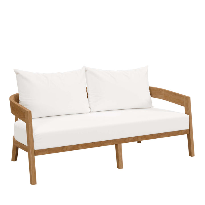 Brimwell Teak Wood Outdoor Patio Loveseat