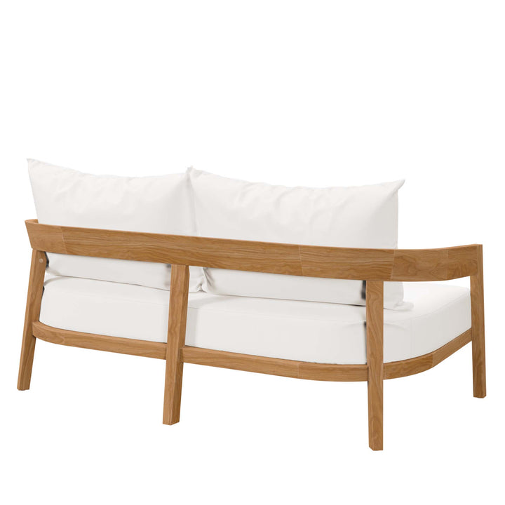 Brimwell Teak Wood Outdoor Patio Loveseat