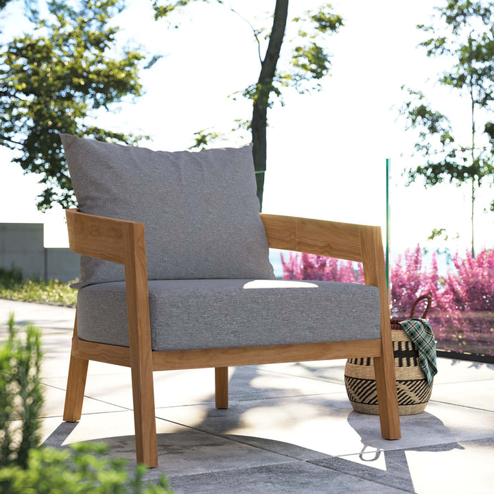 Bondi Teak Wood Outdoor Patio Armchair