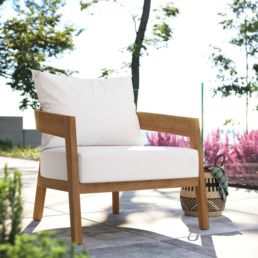 Bondi Teak Wood Outdoor Patio Armchair